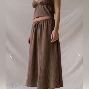 Indigo Luna Mokki Skirt - Walnut